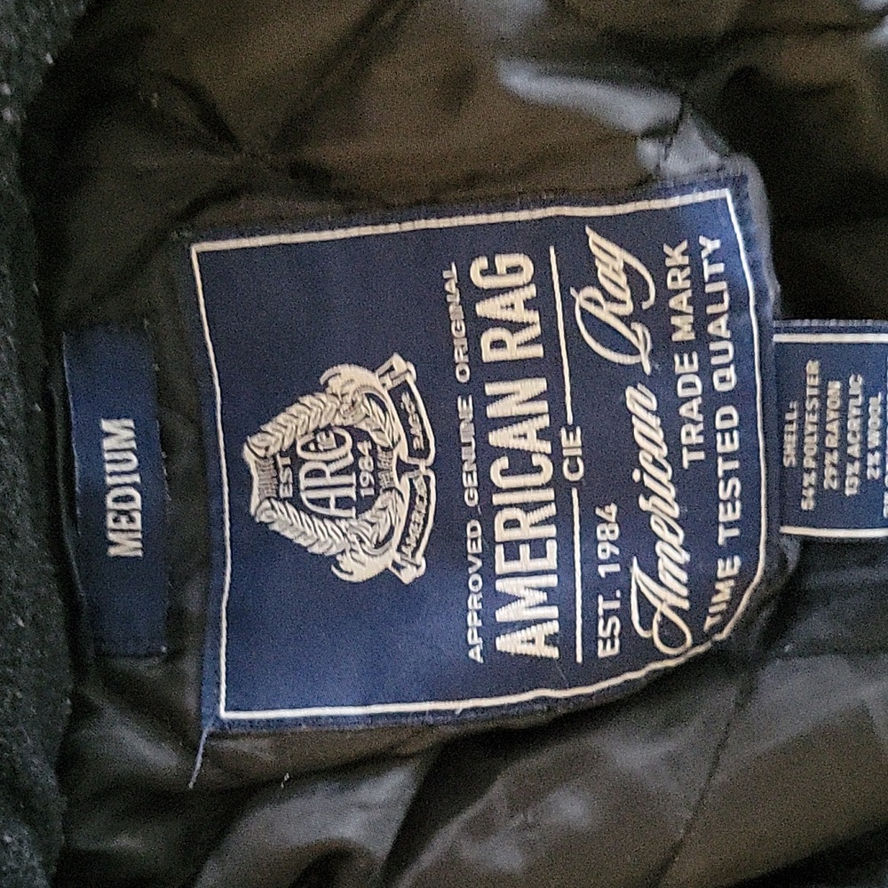 American Rag Quilted Elbow Patch Jacket Size M - Picture 6 of 8